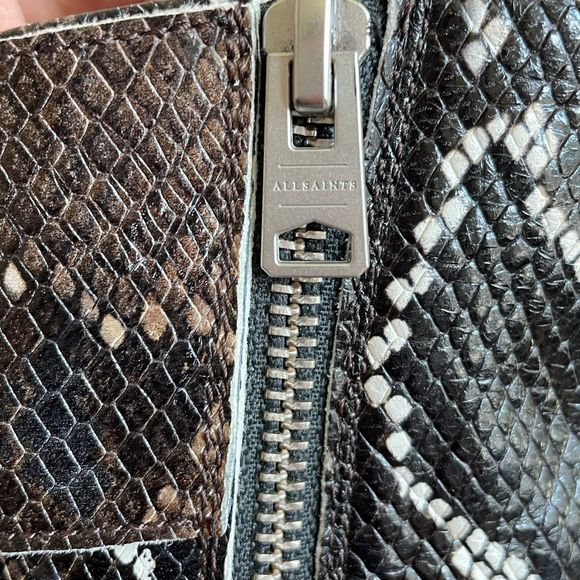 ALLSAINTS Brigade Combat Boots Snakeskin Print Size - Picture 4 of 12